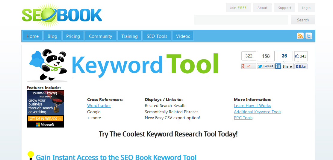 free seo keyword tools